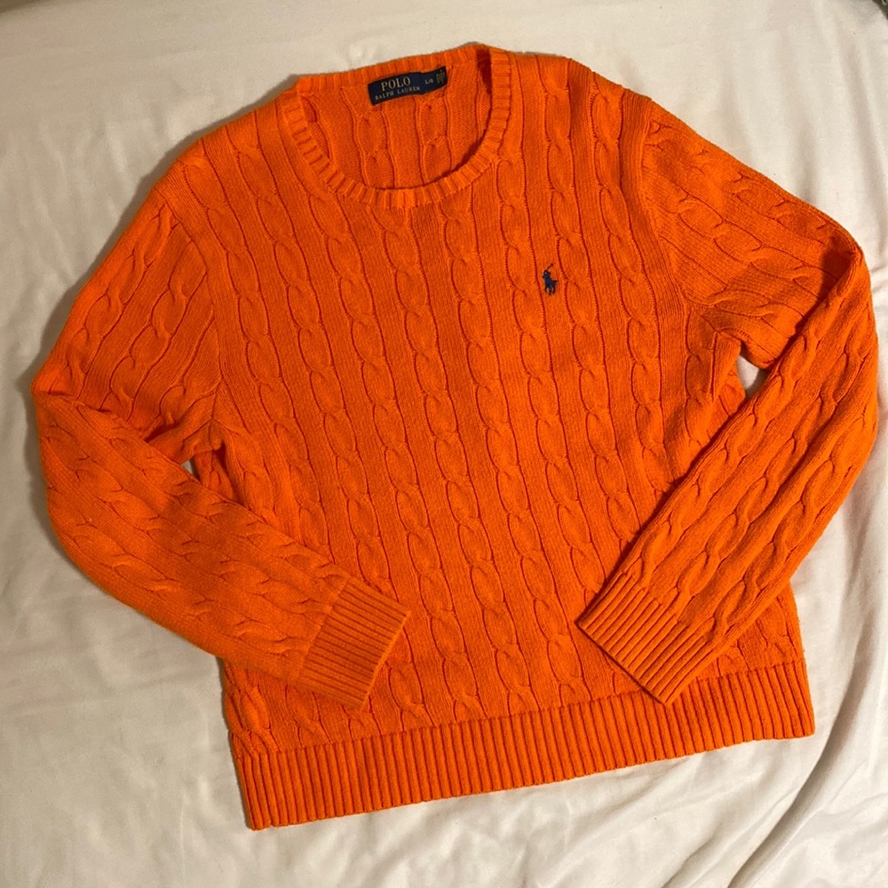 Polo Ralph Lauren Orange Knit Sweater